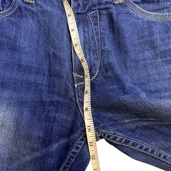 Copper Rivet Jeans Mens 34x32 Modern Straight Mid-Rise Distressed Comfort Hemmed - Picture 6 of 7